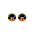 Twenty Two Colorful Cartoon Floral and Novelty Earrings view 6