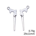 Miniature Hand Saw Shaped Metal Charm Pendant Metal Jewelry Making Component view 3