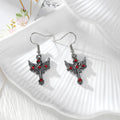 Gothic Bat, Butterfly, Cross and Candelabra Drop Earrings in Eight Designs view 4