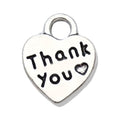 Silver-Tone Heart Metal Charms with 22 Listed Options view 8