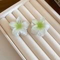 Gradient Translucent Flower Mini Hair Claw Pairs In Six Colors view 8