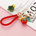 Persimmon Fortune Charm Keychains in Twenty Pictured Braided Options view 4