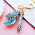 Jeweled Large Conch Shell Keychains in Eight Colors plus Assorted Option view 6