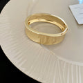 Metal Faceted Twist Oval Hinge Bangle Bracelets 5 Styles view 8