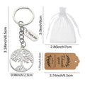 Silver Tone Tree Of Life Thank You Keychain, Two Package Options view 2