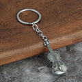 Violin-Shaped Metal Keychain in Six Metallic Color Finishes view 10
