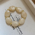 Irregular Acrylic Oval Bead Stretch Bracelets 8 Colors view 6
