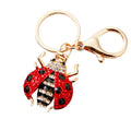 Jeweled Ladybug Keychains in Blue Yellow and Red plus Assorted Option view 5
