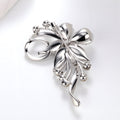 Red Flower Crystal Two Designs Metal Brooch Pin for Jackets and Lapels view 3
