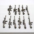 Gunmetal-Tone Metal Rifle Charms, Mixed Firearm Designs view 3