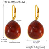 Red Resin Earrings