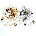Metal Pinch Bails in Steel and Gold Finish Sizes for Pendants view 1