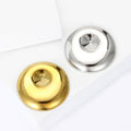 Polished Round Swirl Brooch in Two Metal Tones for Jackets Scarves and Lapels view 3