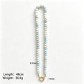 Eleven Color Abacus Bead Necklaces With Round Carabiner Clasps view 11