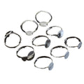 Small Round Pad Ring Blanks in Two Sizes for Jewelry Making view 5