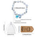 Pearl Shell Stretch Bracelet Turquoise Starfish Shell Charm view 2