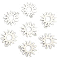 Polished Gold Silver Sunflower Alloy Charms in 2 Styles view 4