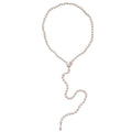Pearl Strand Necklace with Crystal Butterfly Accent view 5