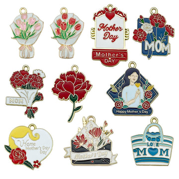 Colorful Flower Metal Charms with 40 Listed Options