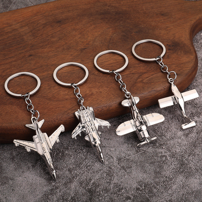 Metal Fighter Jet Keychain Creative Aviation Souvenir Gift