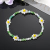 Green White Beads