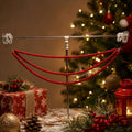 Triple Strand Red Bead Garland Christmas Tree Decoration view 1
