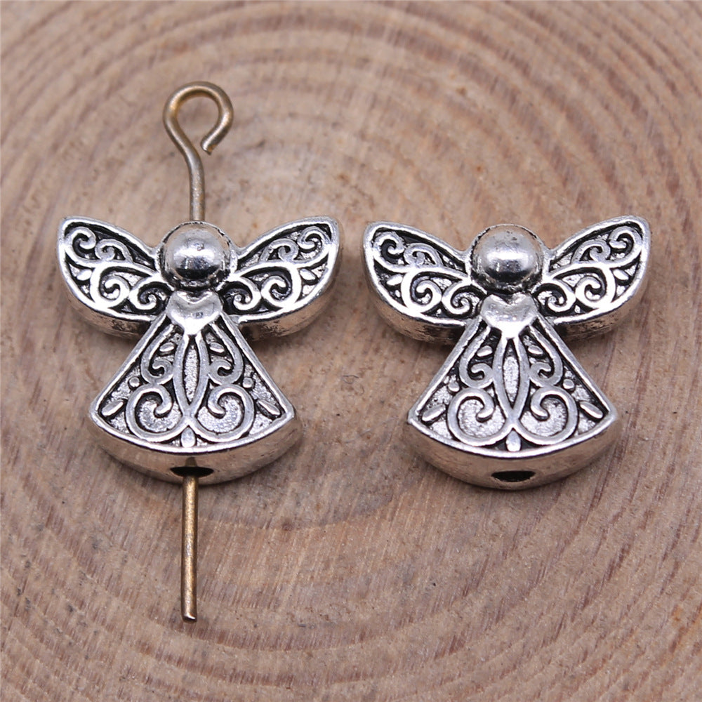 13x12mm 2.2g Multicolor Zinc Alloy Angel Loose Metal Beads for Bracelet Necklace Jewelry Making