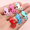 Gold Tone Enamel Octopus Charms in Seven Colors for Jewelry view 2