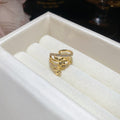 Butterfly Pearl Ear Cuffs In Six Silver And Gold Tone Styles view 10