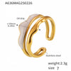 Gold White Enamel
