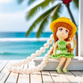 Pearl Strand Princess Doll Keychains in Six Dress and Pose Styles view 10