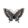 Aqua Silver Tone Butterfly Crystal Three Designs Metal Brooch Pin view 6