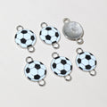 Enamel Soccer Ball Double-Loop Charms in Ten Color Options view 9