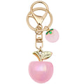 Pink-Led Six-Color Iridescent Apple Keychain Collection view 5