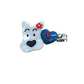 Acrylic Dog Face Heart Duckbill Hair Clips Two Colors view 5
