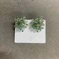 Translucent Beaded Grape Cluster Stud Earrings in Five Colors view 10