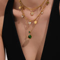 Mixed Charm and Color Glass Necklace Bracelet Collection view 3