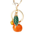 Persimmon and Coin Fortune Keychains in Red, Orange and Green view 5