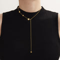 Crystal Starburst Station Necklace in Two Designs and Two Tones view 4