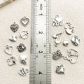 Metallic Heart and Letter Metal Charms with 18 Listed Options view 5