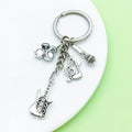 Guitar, Music Note and Drum Charm Keychains in 19 Pictured Variations for Bags and Keys view 2