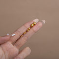 Four Size Gold Tone Classic Round Ball Stud Earrings view 2