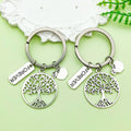 Silver-Tone Tree of Life Keychain, Four Charm Styles view 1