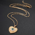 Gold and Silver Tone Celestial Evil Eye Pendant Necklaces view 2