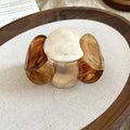 Acrylic Marbled Chunk Stretch Bracelet 4 Color Styles view 9