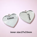 Glass Cabochons and Metal Pendant Trays in Twelve Shapes and Sizes view 11