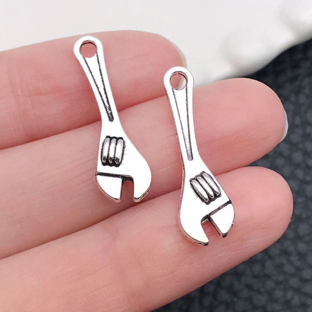 Zinc Alloy Screwdriver Wrench Axe Tool Charm Pendants for DIY Necklace Keychain Jewelry
