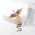 Red Gold Tone Phoenix Enamel Metal Brooch Pin for Jackets and Lapels view 3