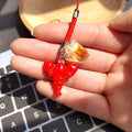 Resin Lobster Beer Mug Phone Strap Charm Red Cord Loop view 3