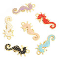 Colorful Seahorse Enamel Metal Charms, 12 Colorways view 3